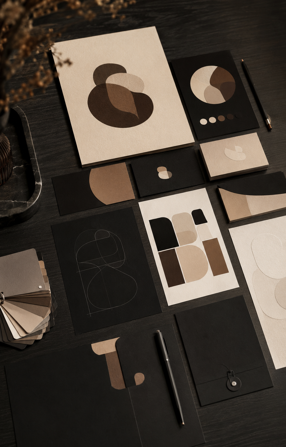 Identité visuelle professionnelle avec logo palette et charte graphique pour PME