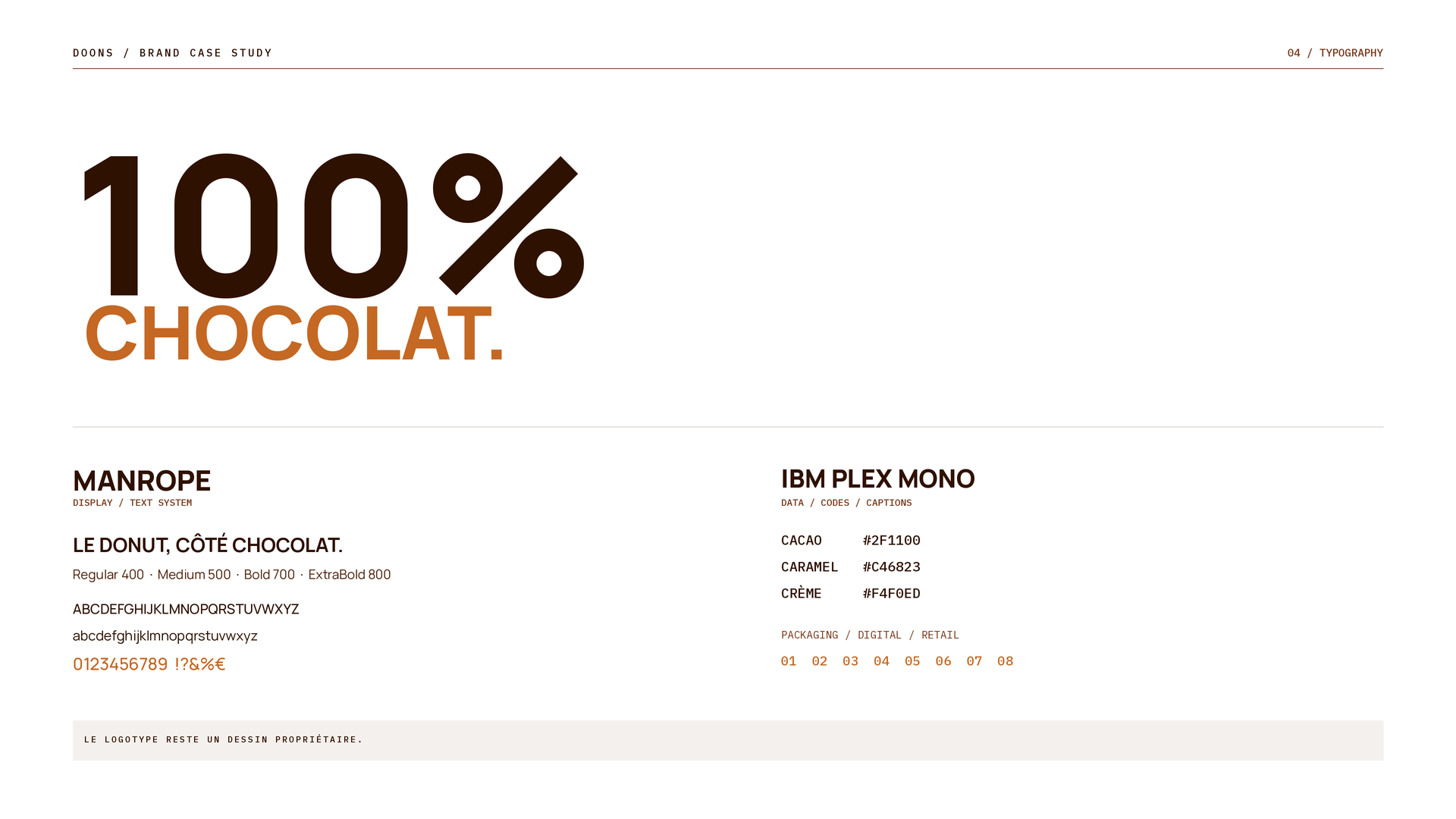 DOONS — système typographique