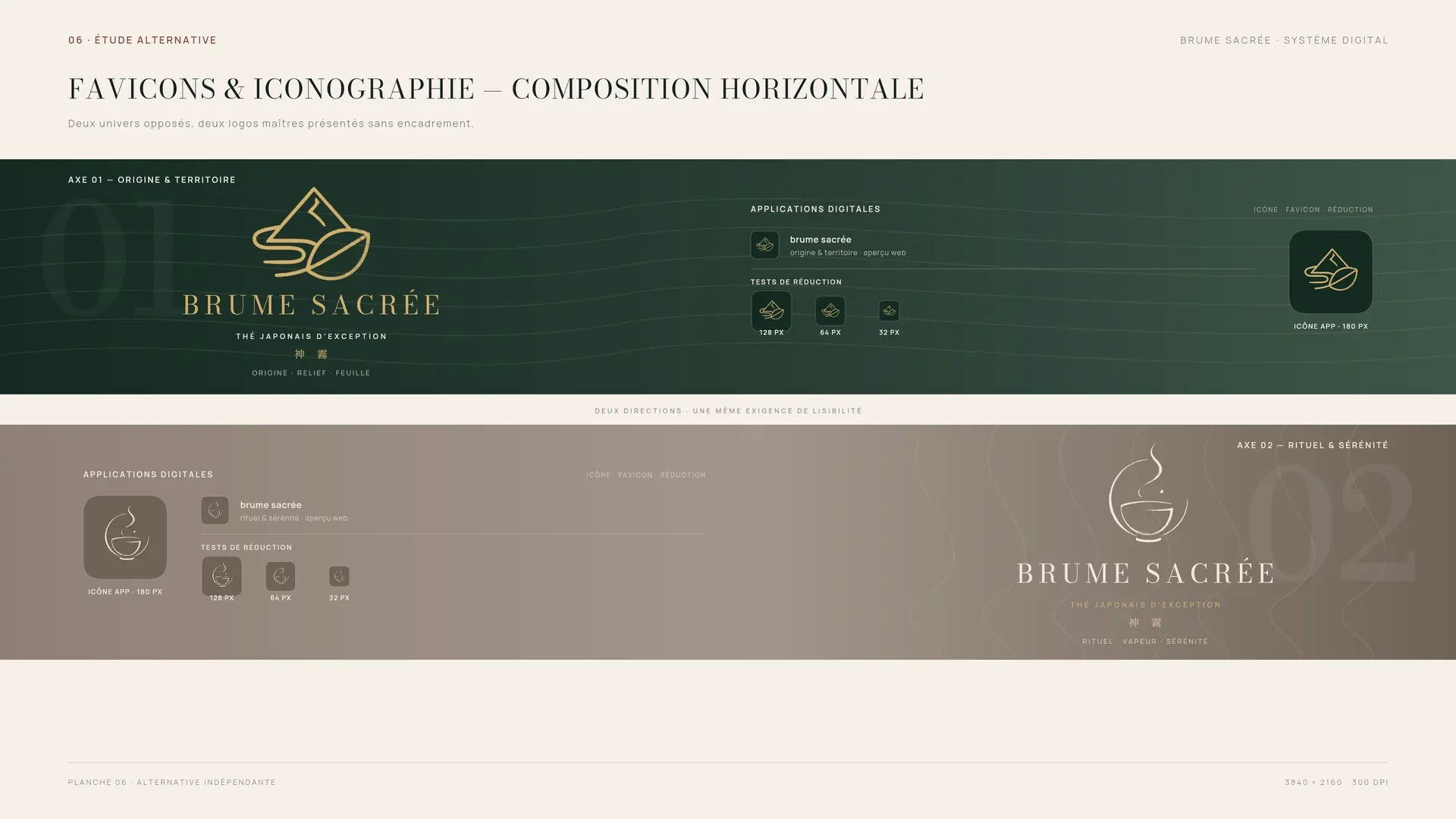 Brume Sacrée — favicon et iconographie
