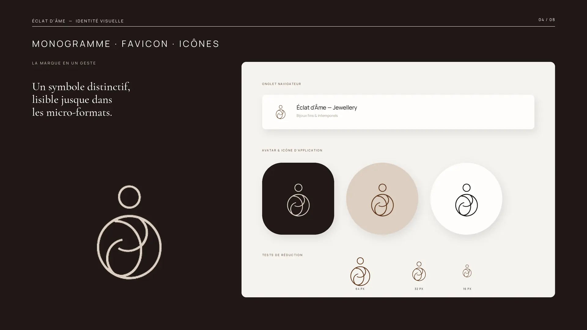Éclat d’Âme — favicon et iconographie