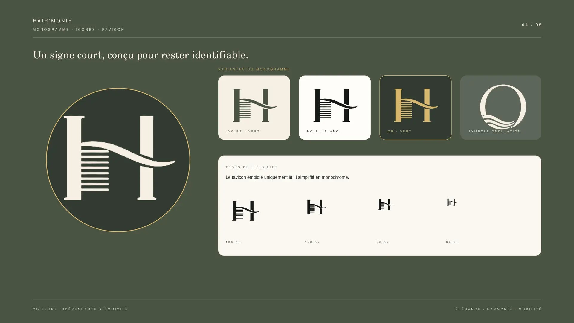 Hair’monie — favicon et iconographie