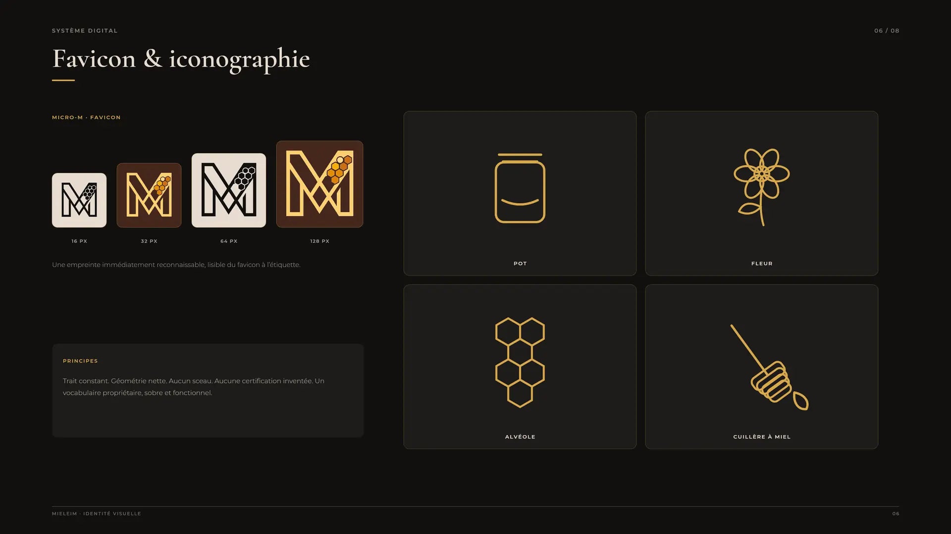 MIELEIM — favicon et iconographie