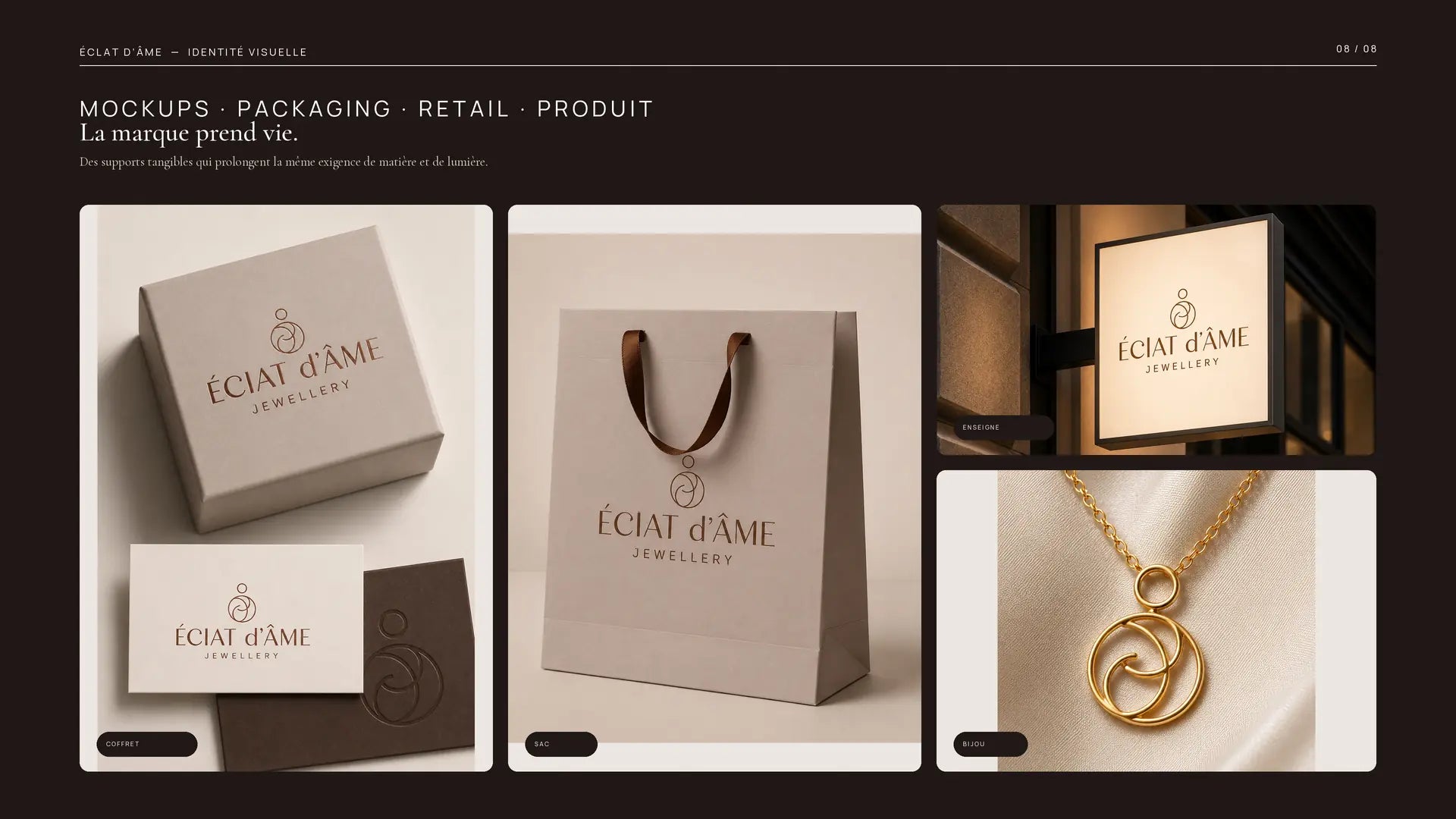 Éclat d’Âme — identité de marque et univers retail