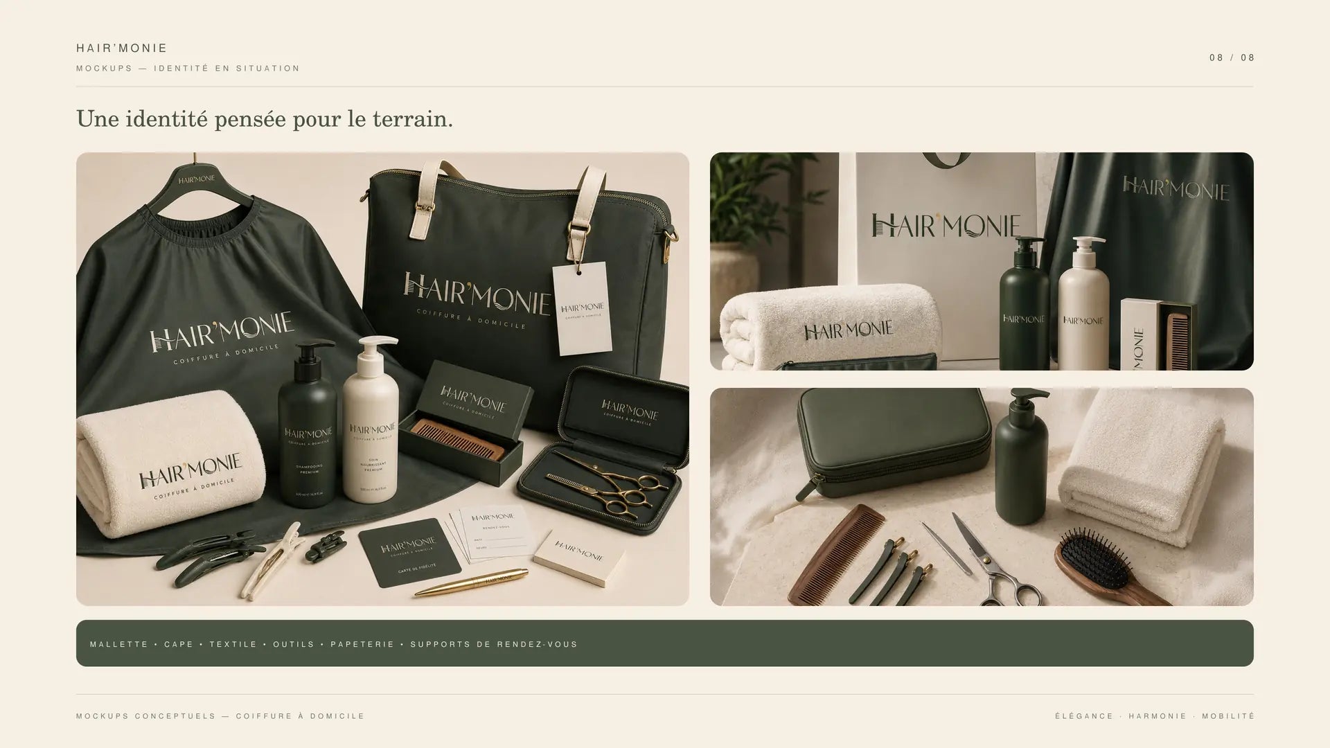 Hair’monie — refonte d’identité de salon